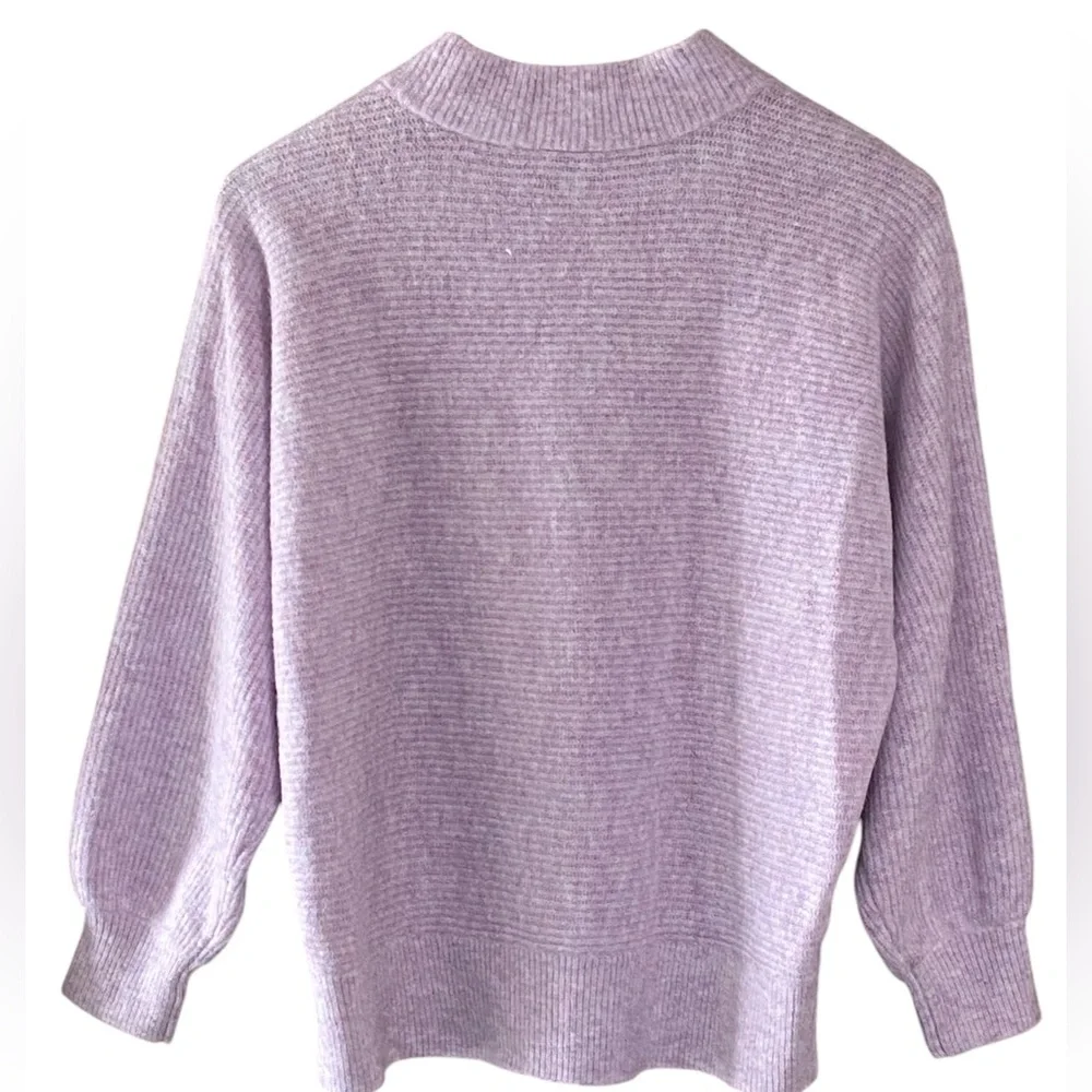 Ann Taylor Factory Cozy Ribbed Balloon Sleeve Sweater Size Medium - Picture 12 of 15